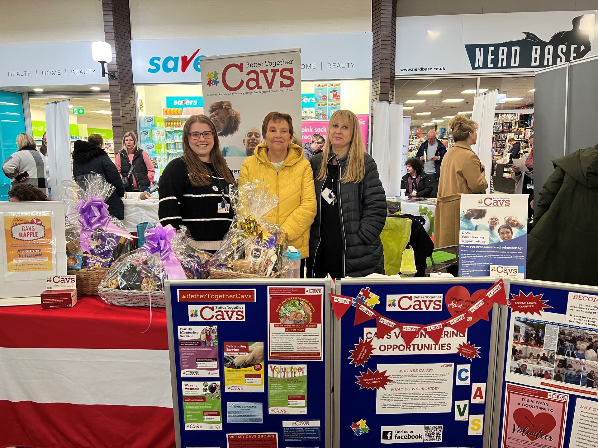 Volunteers sharing tea at a Castle Point community centre